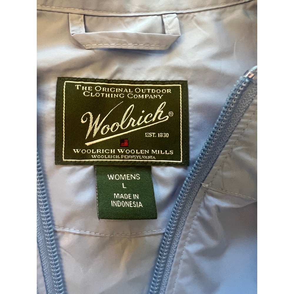 Woolrich Women's Lightweight Zip Front Vest Light Blue Size Large Outdoor Casual - Picture 4 of 7